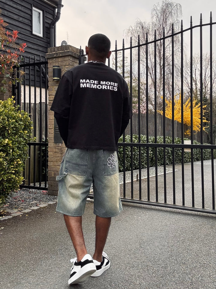 Denim Jorts - Rust Blue