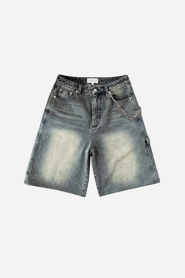 Denim Jorts - Rust Blue